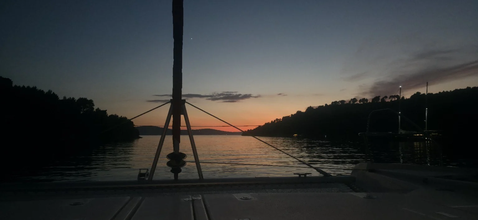 Sunset in Bobovišće, Brač